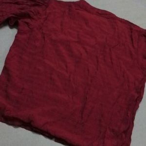 Maroon Stylish Crop Top