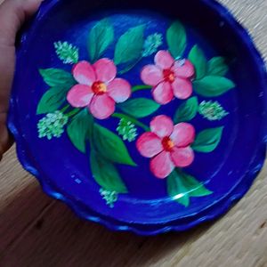 Painting On Clay Plate