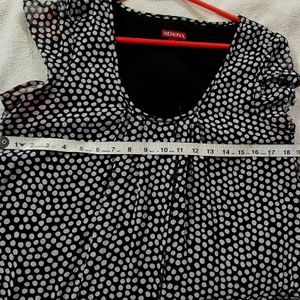 Black And White Polka Dot Tunic