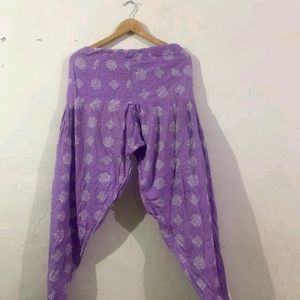 Purple Printed Salwar