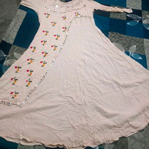 Beautiful White Gown Kurti