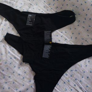 H&m Brand New Cotton Thong Combo