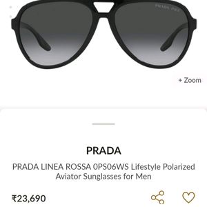 Prada Linea Rossa Polarized Avaiators Sunglasses