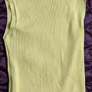 Combo of 2 Stretchable Knit-Ribbed High Neck Tops