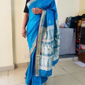 Silk Saree With A Small Defect For Women