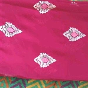 Heavy embroidery Work Saree