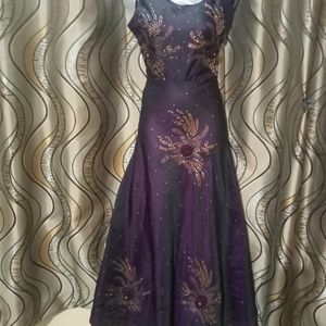 Purple Ethnic Gown