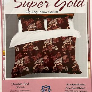 Super Gold 1+2  Double Bed Sheet