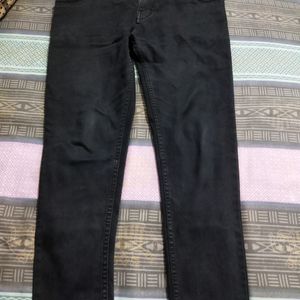 Black And Grey Colour Jeans