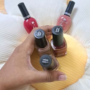 Set Of 5 Studiowest, Chambor Nail Polishes