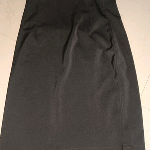 Black Knee Length Skirt