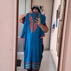 Indian blue color kurti