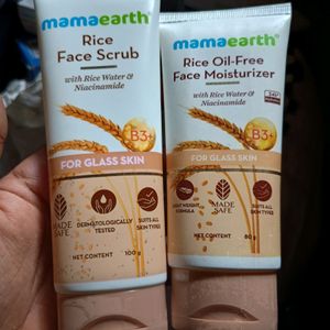 New Rice Face Scrub & Moisturizer