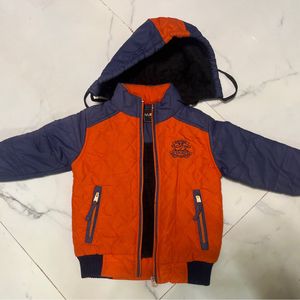 Winter Jacket For Kids- Orange