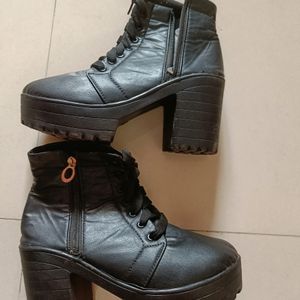 Black Chain Boots For Women.