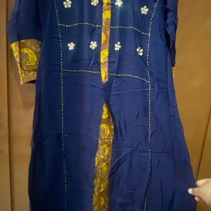 Navy Blue Color Kurta