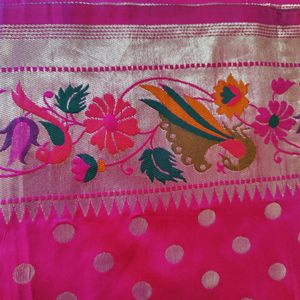 Diwali Special Saree , With Unstitched Blouse