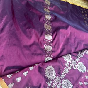 Brown Color Silk Saree