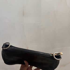 Black Baguette Bag