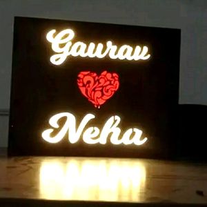 Couple Name with Wedding Lamp (customized)