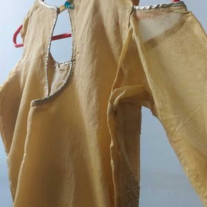 Lemon Colour Kurta