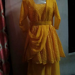 Yellow 💛 Haldi Ceremony Dress