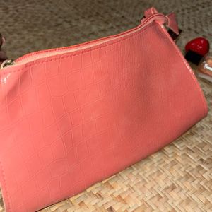 Peachy Leather Bag