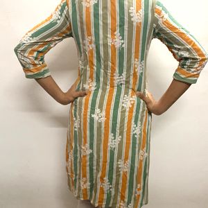 Sam Lime Color Collar Kurta