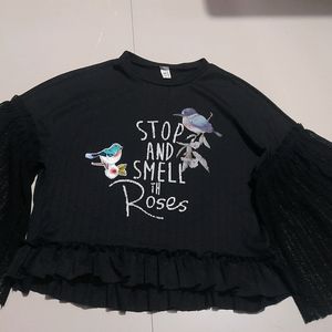 Cute Black CROP Top