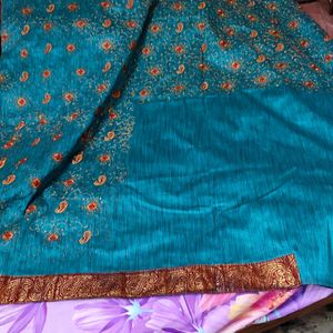 Embroidery Jute Saree