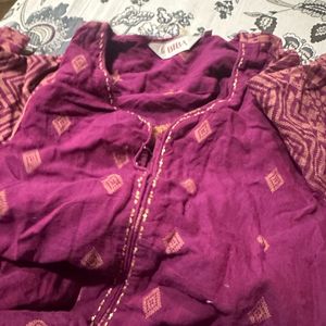 Biba Purple Fancy Kurti Unused Value Of Money