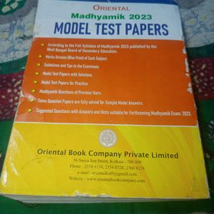 MADHYAMIK TEST PAPER