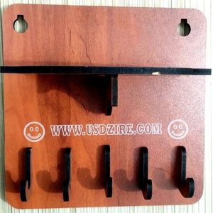 Wood Key Holder With Stand