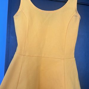 Vibrant yellow H&M Flared Dress💛