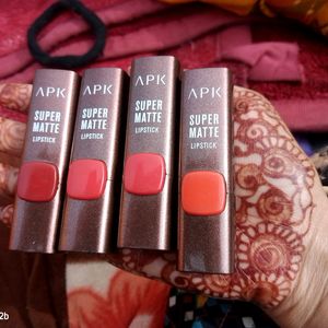 Combo Pack Of 4 Red Orange Colour Lipstick