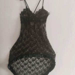 Sexy Black Free Size Nighty