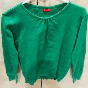 W Green Colour Sweatshirt