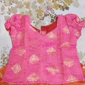 Baby Girl Lehenga N Blouse 12 To 18 Months