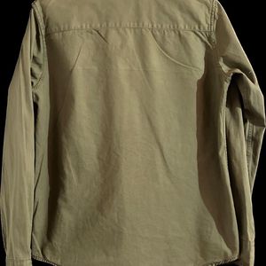 Vintage Olive Green Full Sleeve Shirt