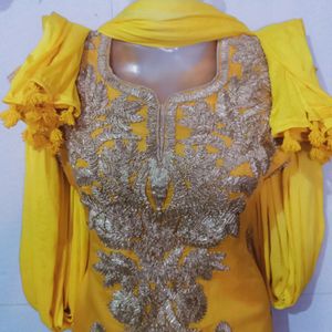 Haldi Ceremony Party Wear Dress