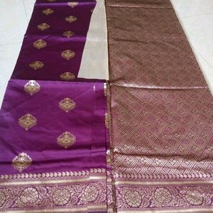 Banarsi Art Silk Saree 💜💜