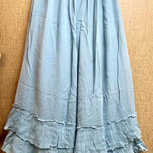 Blue crop Dress