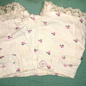 Baby Girl Denim Shorts/ Trouser