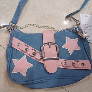 Blue Denim Purse