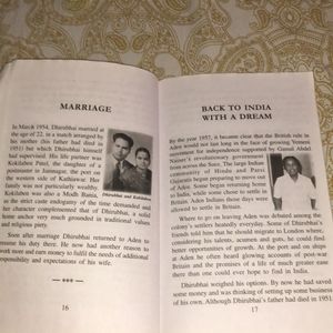 Book-autobiography Of Dhirubhai Ambani