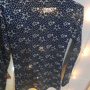 Navy Blue Top With White Stars 🌟 🤩