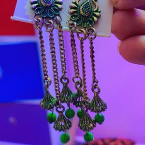 Green Earring