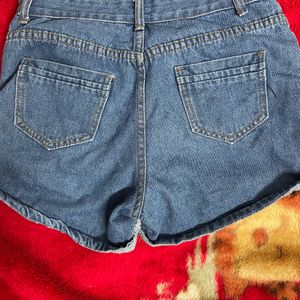 High Waist Denim Shorts