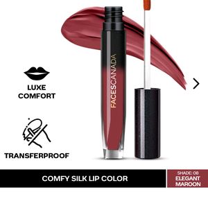 FACES CANADA Comfy Liquid Lipstick-Elegant Maroon