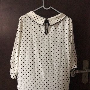 Zara Polka Dot Blouse Fir Bust 36